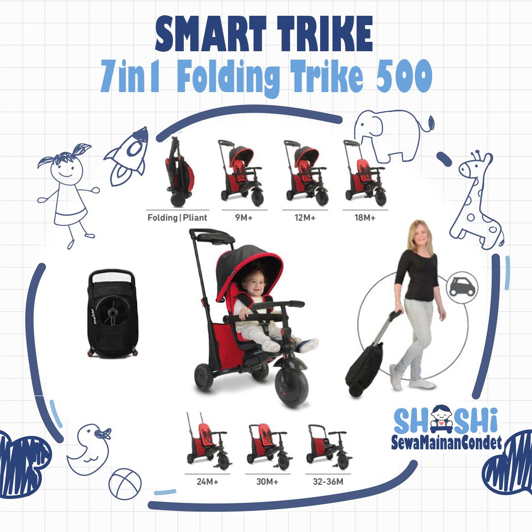 SMART TRIKE 7IN1 FOLDING TRIKE 500