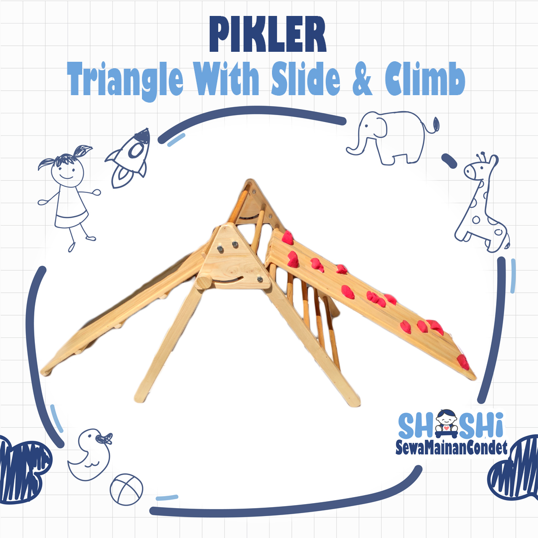 PIKLER TRIANGLE WITH SLIDE N CLIMBING