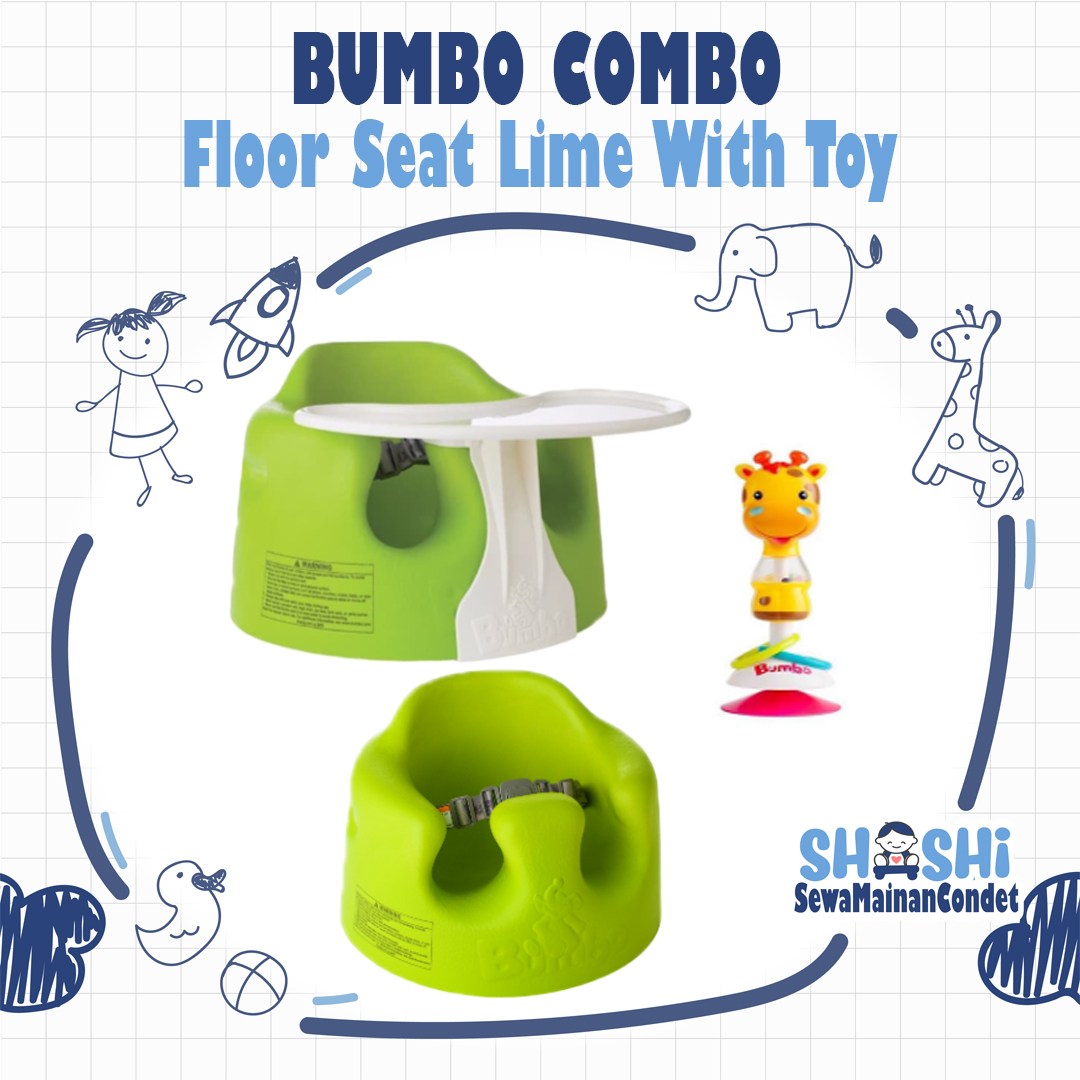 BUMBOO COMBO FLOOR SEAT LIME WITH TOY
