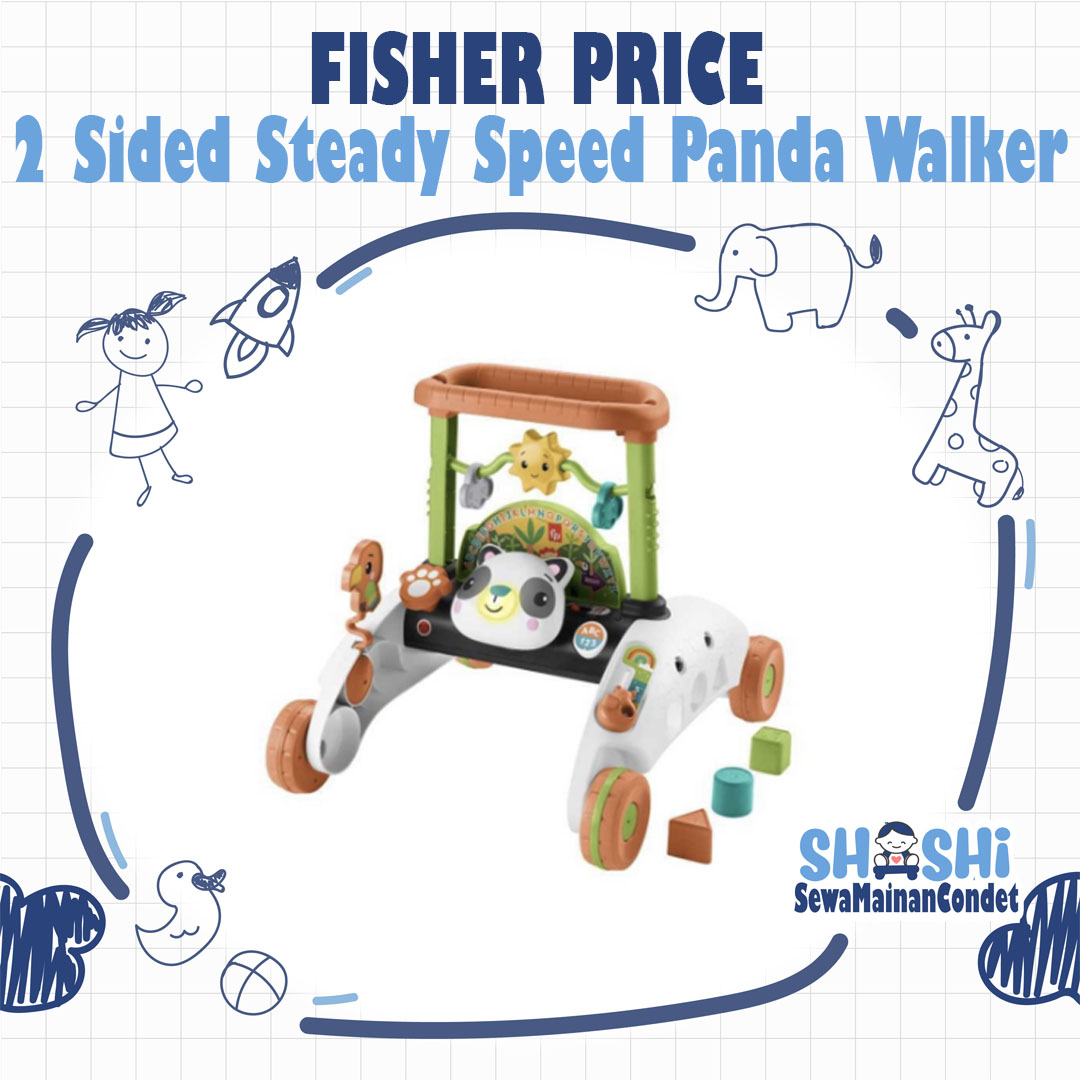 FISHER PRICE 2 SIDED STEADY SPEED PANDA WALKER