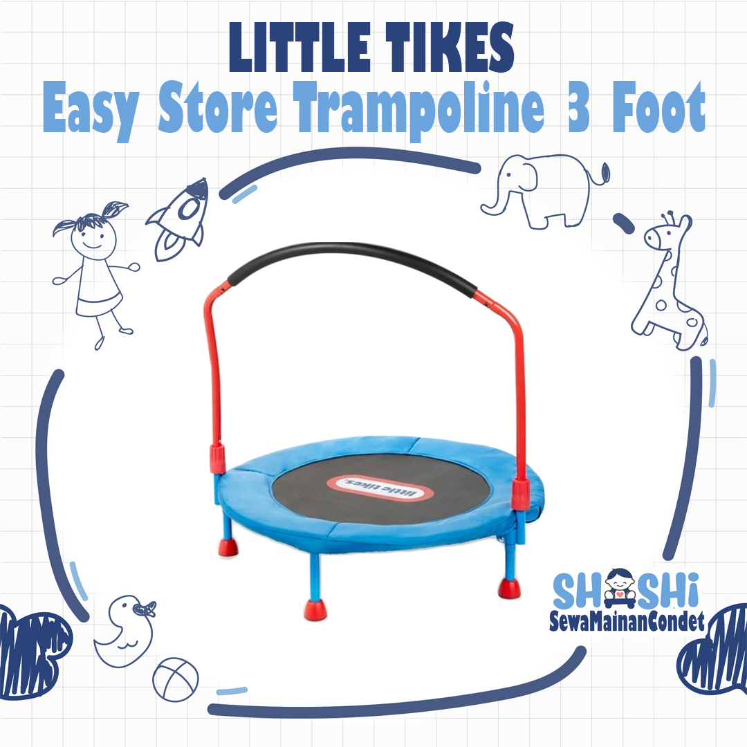 LITTLE TIKES EASY STORE TRAMPOLINE 3 FOOT