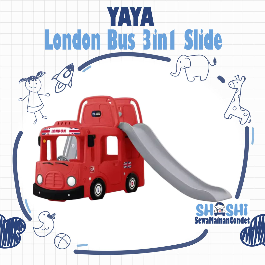 YAYA LONDON BUS 3IN1 SLIDE