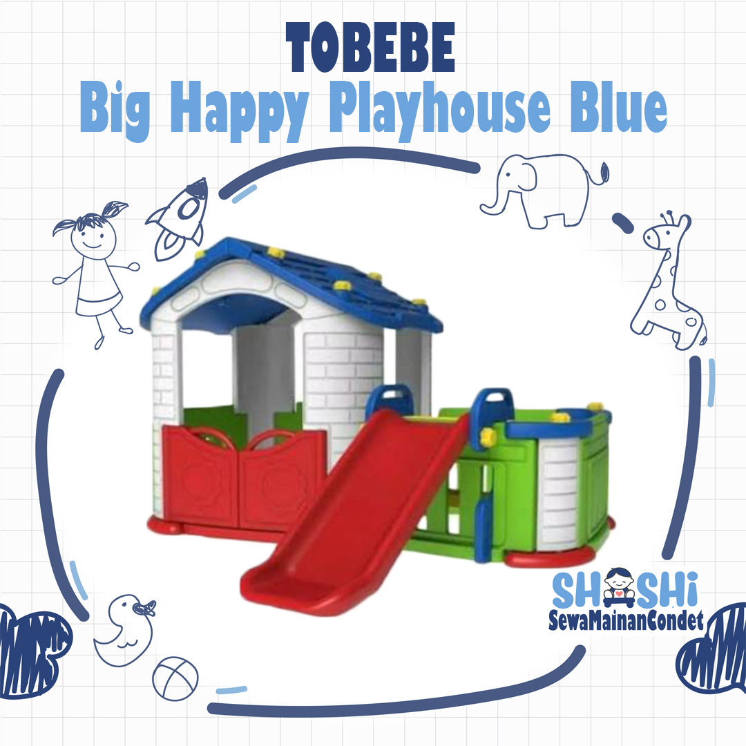 TOBEBE BIG HAPPY PLAYHOUSE BLUE