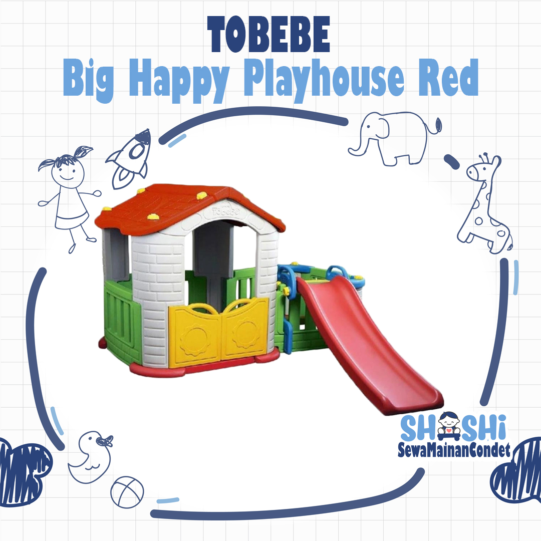 TOBEBE BIG HAPPY PLAYHOUSE RED