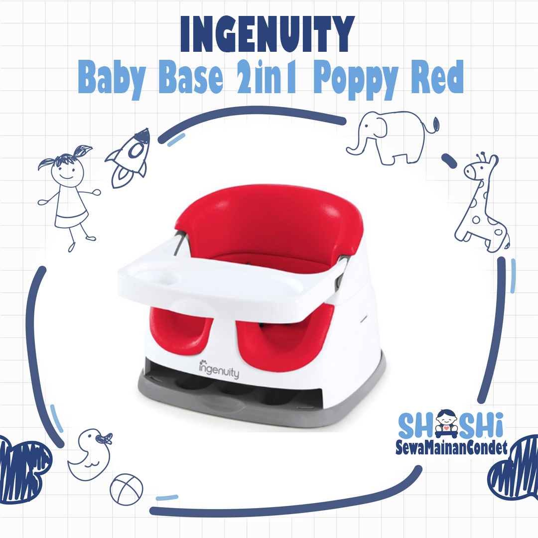 INGENUITY BABY BASE 2IN1 POPPY RED