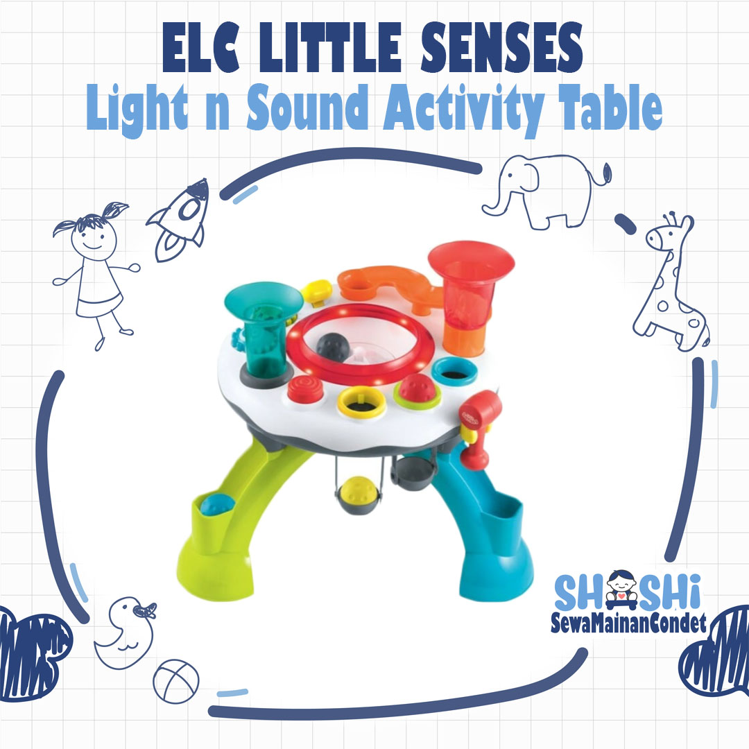 ELC LITTLE SENSES LIGHT N SOUND ACTIVITY TABLE